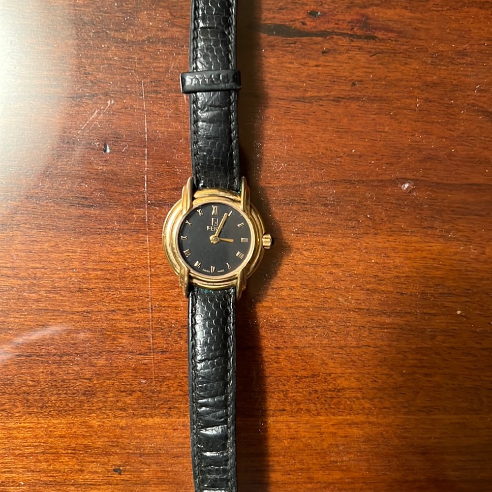 Vintage Fendi watch leather band